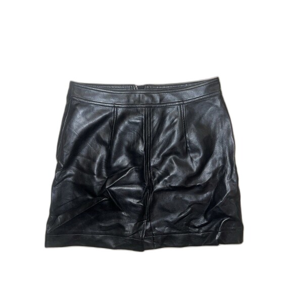 Aritzia Wilfred Free Women's Size 4 Roxanne Mini Skirt Faux Leather Black Goth - Picture 6 of 8